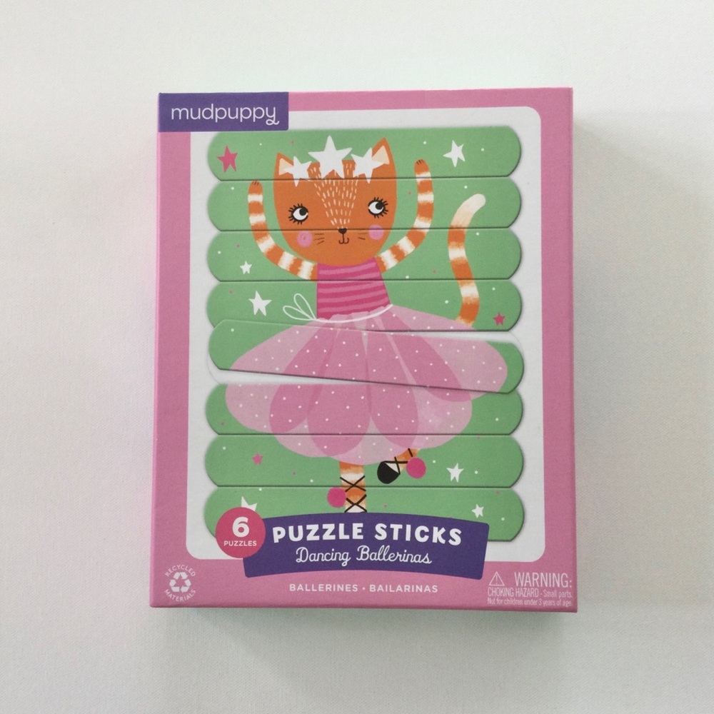Dancing Ballerina Animal Puzzle Sticks